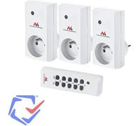 Maclean MCE153 Prises internes avec tlcommand 3 pi?ces programmable avec pile de la tlcommande Lot de 3 prises tlcommandes (3prises)