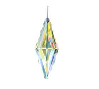 Prisme de lustre en cristal, attrape-soleil, Pendentif prisme pointu de 120mm, 1 pièce, couleur AB, cristal clair, accessoires arc-en-ciel(Ab Color 1pcs)