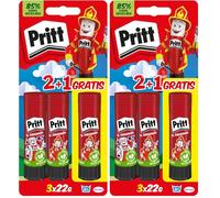 Pritt B-22 (2 + 1) Bâton de colle de 22 g (Lot de 2)