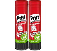 Pritt Bâton de colle, colle sûre et adaptée aux enfants pour l'art et les travaux manuels, colle forte pour l'école et le bureau, 1x 43 g de bâton Pritt (Lot de 2)