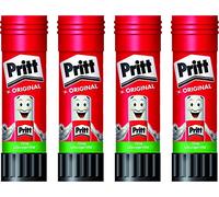 Pritt Bâton de colle transparent lavable sans solvant (4 x 43 g)