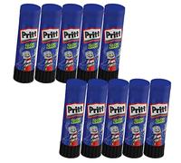 Pritt Bâton de colle universel forte adhérence pour l'école et le bureau, très efficace et durable, avec 97 % d'ingrédients naturels, 10 x 10 g de stylo à prit