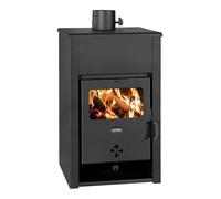 PRITY K2 D Poêle à bois 11,6 kW efficacité énergétique 80,7 %, tuyau de fumée Ø 130 mm, construction en acier et fonte
