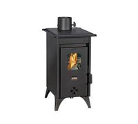 Prity Mini D Poêle à bois compact - Chauffage central pour petits espaces - Manteau d'eau - Certifié CE - Poêle à bois