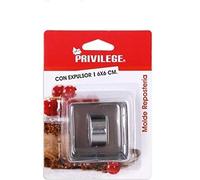 Privilege 50716 Moule à Tartelettes Inox avec Éjecteur 6 x 6 cm Plastique