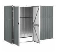 Prix bas - Abri à outils de jardin-Armoire d'extér - MODERNE Abri à outils de jardin Gris 225x89x161 cm Acier galvanisé 73939