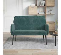 Prix bas - Banc-Banc d'entrée - Vert foncé 108x79x79 cm Velours （401519237474)