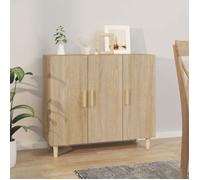 Prix bas - Enfilade Buffet de Cuisine,Buffet chêne sonoma 90x34x80 cm-Bois d'ingénierie （655940386452)