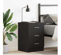 Prix bas - Meuble de chevet,Table de nuit - Noir 38 x 35 x 56 cm-bois d'ingénierie （278606397640)