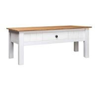 Prix bas - Table basse,Table salon pour Canapé, Blanc 100x60x45 cm Pin massif Assortiment Panama （823405589985)