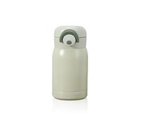 Prizmxed Petit gobelet isotherme en acier inoxydable de 200 ml. Isolation sous vide à double couche de qualité alimentaire 304, mini bouteille avec fond antidérapant (vert clair, 200 ml)