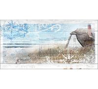 Pro-Art-Bilderpalette g1223g Tableau Mural Impression gi Motif Vie Nordique VI 100 x 50 cm, Multicolore, 120 x 60 cm