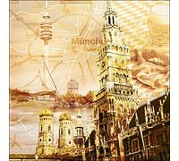 Pro-Art-Bilderpalette g1253a Tableau Mural Impression gi Motif Munich 30 x 30 cm, Multicolore, 50 x 50 cm
