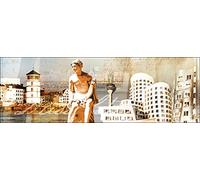 Pro-Art-Bilderpalette g1267e Tableau Mural Impression gi Motif Düsseldorf 150 x 48 cm, Multicolore, 120 x 40 cm