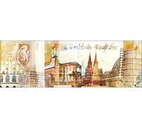 Pro-Art-Bilderpalette g1268e Tableau Mural Impression gi Motif NRW 150 x 48 cm, Multicolore, 150 x 48 cm
