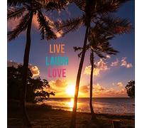 Pro-Art-Bilderpalette g1824a Tableau Mural Impression gi Inscription en Anglais Live Laugh Love 30 x 30 cm, Multicolore, 30 x 30 cm