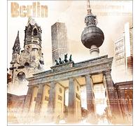 Pro-Art-Bilderpalette g5109a Tableau Mural Impression gi Motif Berlin 30 x 30 cm, Multicolore, 30 x 30 cm