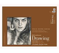 Pro-Art-Bilderpalette Papier Strathmore Spirale Dessin Taille Moyenne Pad 45,7 cm x 61 cm, 24 Feuilles