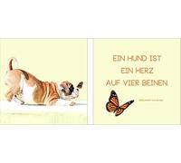 Pro Art glaset2d824825 Mix & Match Herz Auf Vier Beinen Lot de 2 Impressions sous verre20 x 20 cm
