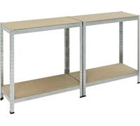 Pro-Bau-Tec Rayonnage emboîtable pour charges lourdes "Basis" capacité de charge 100kg