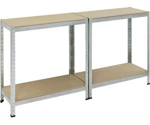 Pro-Bau-Tec Rayonnage emboîtable pour charges lourdes "Basis" capacité de charge 100kg