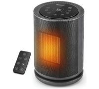 Pro Breeze Chauffage d'Appoint 1800W Céramique Soufflant Oscillant - Radiateur Électrique Mobile, Mode Ventilateur 2-en-1, Thermostat Éco, Télécommande, Écran Tactile Silencieux pour Chambre et Bureau