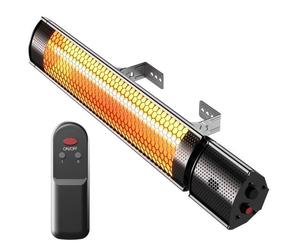 Pro Breeze Chauffage extérieur à Infrarouge 2000W - Radiateur électrique Mural avec 3 réglages résistant a l'eau IP65