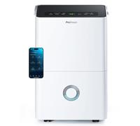Pro Breeze Déshumidificateur Compresseur Connecté 30L/jour avec Application Smartphone, Wi-Fi, Drainage continu, Réservoir d'eau 4L et Minuterie 24h - Absorbeur de moisissures et d'humidité portable