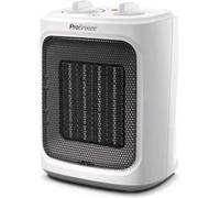 Pro Breeze Mini Radiateur Céramique 2000 W - 3 Niveaux de Puissance - Chauffage d'appoint Compact - Blanc Blanc G