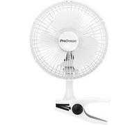 Pro Breeze Mini Ventilateur à Pince - 2 Vitesses, 15 cm - Petit, Portable, Silencieux - pour Maison, Table, Bureau Blanc G