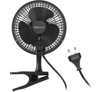Pro Breeze Mini ventilateur à pince 2 vitesses, 15 cm, silencieux, rotation 360° - idéal bureau, maison, voyage - noir