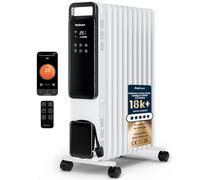 Pro Breeze OmniWarm Radiateur Bain d'Huile Connecté 2500W 11 éléments - Chauffage Électrique, Contrôle Via App, Mode Économique, 3 Modes Chauffage, Thermostat Réglable & Minuteur 24H