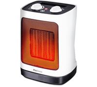 Pro Breeze Radiateur soufflant Céramique 2000 W - Chauffage d'appoint mobile - Oscillation Automatique - 2 Réglages de Température - Blanc