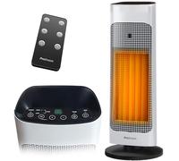 Pro Breeze Radiateur Soufflant Colonne 2000W avec télécommande et écran LED, Chauffage d'appoint, Mode ECO économe en énergie, Oscillation, Minuterie 24h, Thermostat réglable - Chambre, bureau, salon