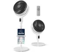 Pro Breeze Ventilateur AirFlo XL sur pied - 20% plus puissant - 111 cm Silencieux avec Écran LED & Télécommande - 2 Modes de Refroidissement - Oscillation Horizontale & Verticale