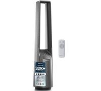 Pro Breeze Ventilateur Colonne Sans Pale - Ventilateur Tour Silencieux, Hauteur 101 cm avec 6 Vitesses, Oscillation 60°, Ventilateur Sans Lame Rafraichisseur d'Air Bladeless - Argentée