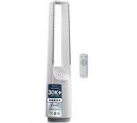 Pro Breeze Ventilateur Colonne Sans Pale - Ventilateur Tour Silencieux, Hauteur 101 cm avec 6 Vitesses, Oscillation 60°, Ventilateur Sans Lame Rafraichisseur d'Air Bladeless Blanc