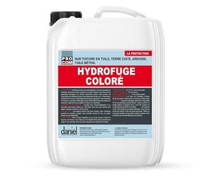 PRO COM Hydrofuge coloré toiture, imperméabilisant toiture tuile, ardoise, terre cuite, béton, ciment, ravive les teintes 5 litres