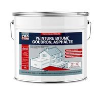 PRO COM Peinture bitume, résine sol enrobé bitumeux, asphalte, goudron, macadam 10 litres