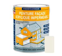 Pro Com Peinture façade crépi - 2.5 litres - Blanc cassé