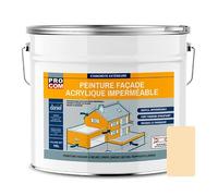PRO COM Peinture façade crépi, façade à relief, imperméabilisation et protection des façades - Durable jusqu'à 10 ans 10 litres