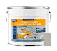 PRO COM Peinture façade crépi, façade à relief, imperméabilisation et protection des façades - Durable jusqu'à 10 ans 10 litres