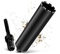 Pro Couronne de Forage Diamantée UNC 1¼"" Ø 112mm, avec SDS Max, Foret Diamanté pour Carotteuses, L 460 mm, Foret à Sec / Humide