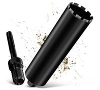 Pro Couronne de Forage Diamantée UNC 1¼"" Ø 120mm, avec SDS Max, Foret Diamanté pour Carotteuses, L 460 mm, Foret à Sec / Humide