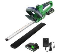 PRO-FOR - Taille-haie sans fil Max 20 V avec batterie et chargeur, brosse à poussière électrique de 55,9 cm et taille-arbustes Zacate, léger et compact
