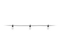 IPAE-ProGarden Éclairage fête extérieur 20 ampoules LED blanc chaud 9,5m+3m adaptateur IP44 inclus
