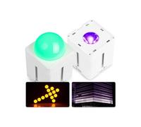 Pro KUBE20WH - Lot de 2 Projecteurs PAR Uplight sur Batterie RGBAW-UV IP65 - Blanc, 20 Watts