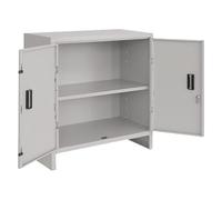 Pro.Metal Armoire en métal, Gris RAL 7035, 80 x 40 x 40 cm