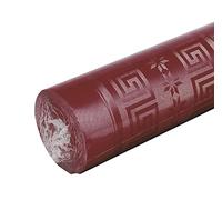 Pro Nappe - Réf R485022I - Nappe jetable en papier damassé en rouleau de 50 M de long X 1,18 M de large - Papier damassé au motif universel chic et classique - 166 couverts - Couleur bordeaux