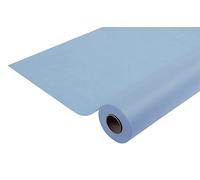 Pro Nappe - Réf R781025I - Nappe jetable en non tissé spunbond - Rouleau de 10 M de long X 1,20 M de large - Couleur bleu ciel - Matière indéchirable, déperlante et essuyable